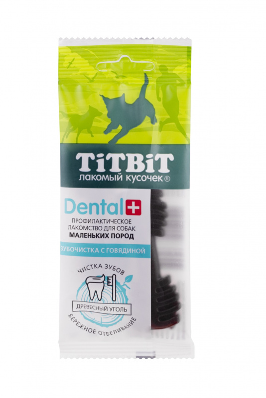 TITBIT Зубочистка для Мелких собак с говядиной Dental+